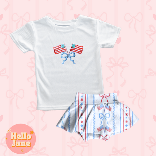 FLAG WITH BOW SHIRT